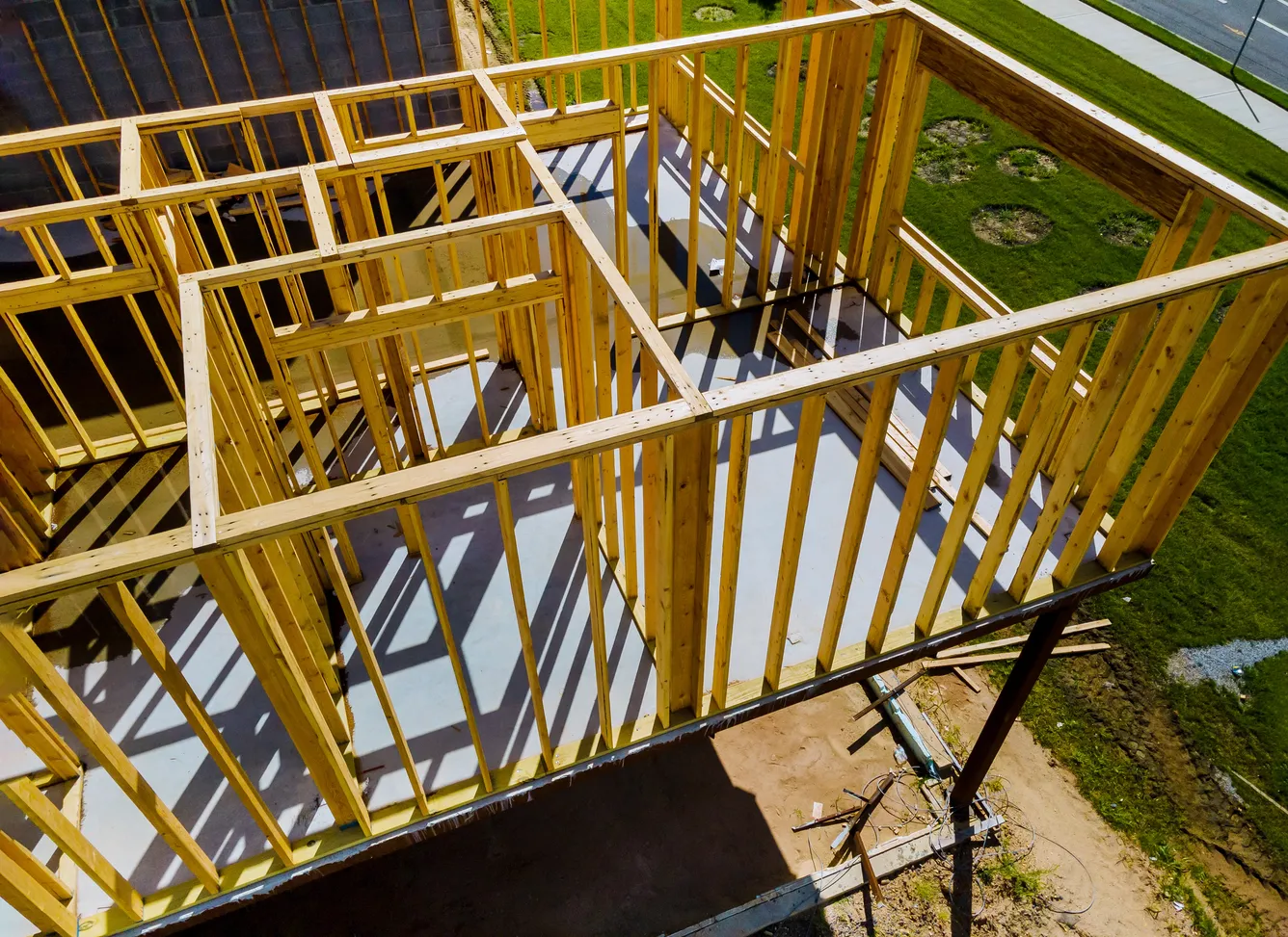 Build On Your Lot Home Builders project during mid-construction