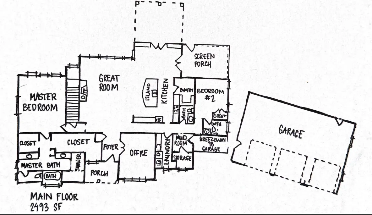 Custom Build On Your Lot Home Builders sketch