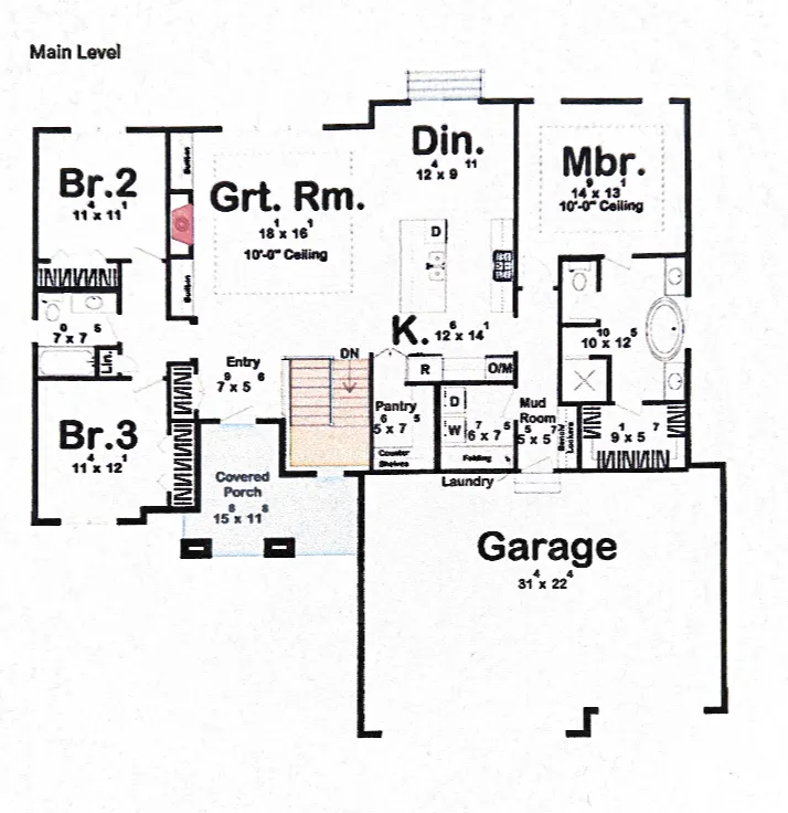 New Construction Townhomes Orlando blueprint