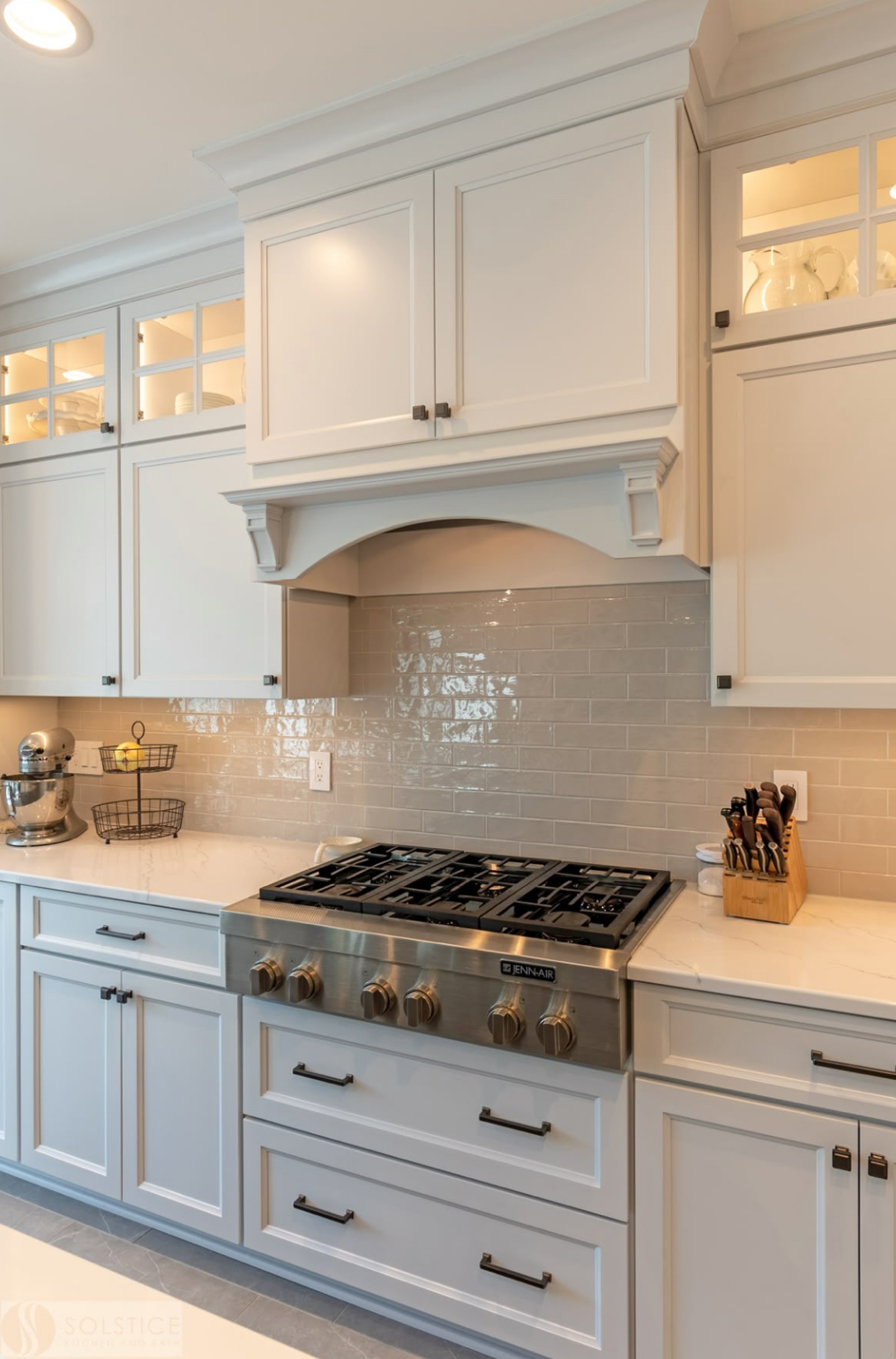 Family in the bathroom brushing teeth after build on your lot project completion